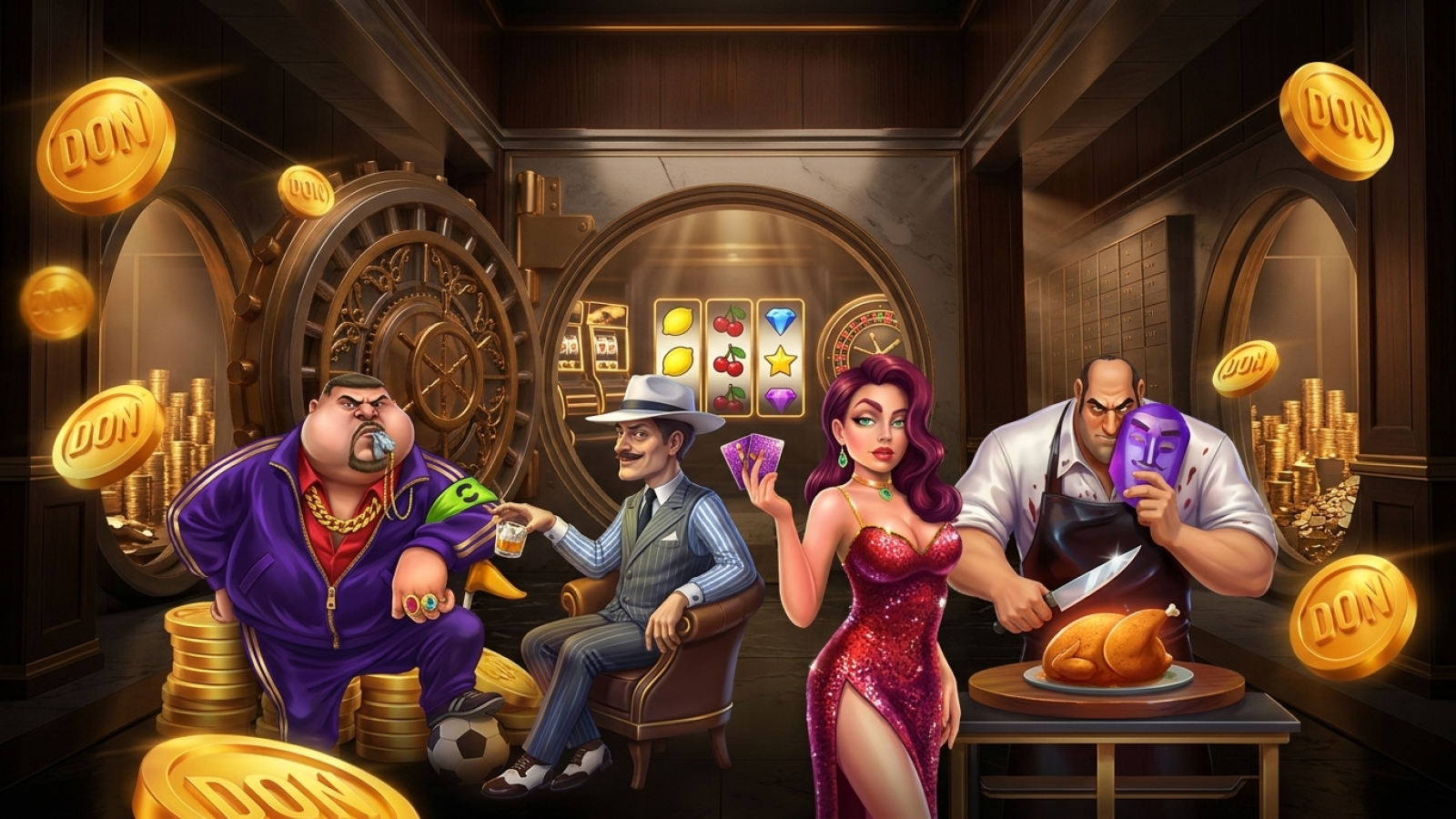 Donbet Casino: Illustrative scene; Rating: 8.4/10; License: Curaçao Gaming Authority (Curaçao)